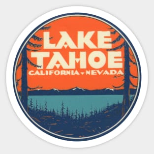 Lake Tahoe Vintage Travel Decal Sticker